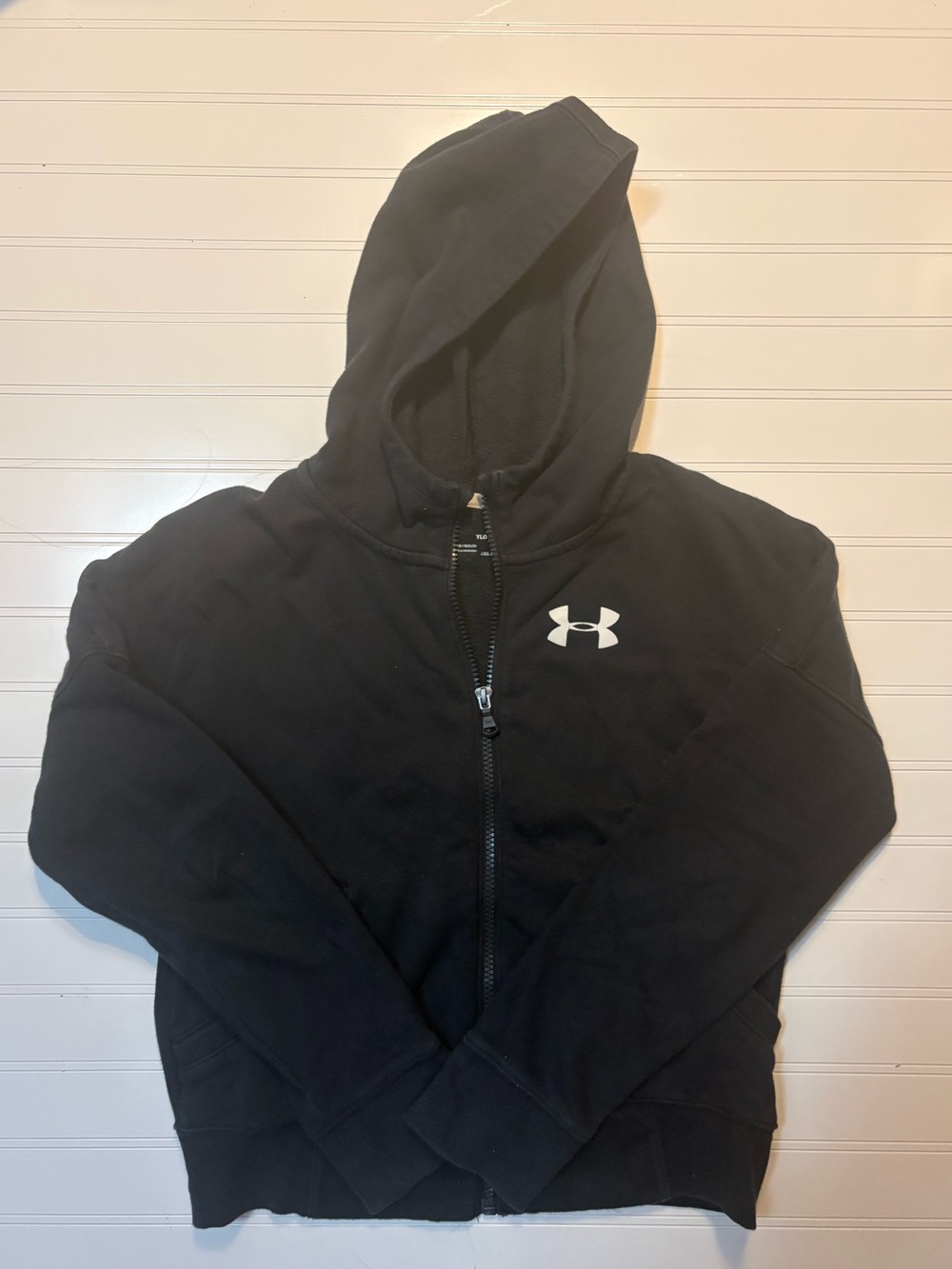 Under Armour Kids Black Full-Zip Puffer Hoodie
